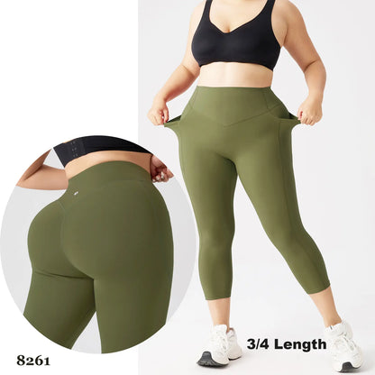 Yoga Leggings for Women Tummy Control Butt Lifting High Waisted Yoga Pants with Pockets Breathable Fitness Pants,Summer and Spring.