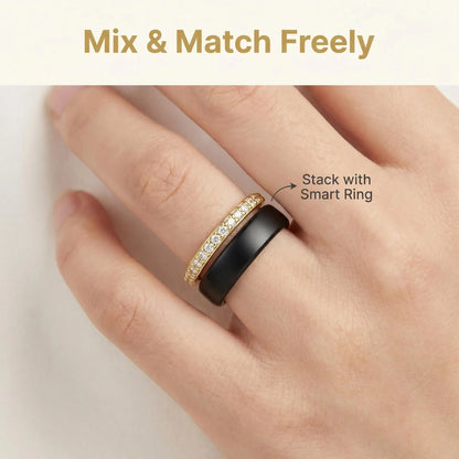 Adjustable Open Band, Stackable Design, Works Perfectly with Your Smart Ring. Single or Multi-Stone Options, Versatile for Any Outfit, and Can Be Paired with Smart Rings. Makes a Perfect Gift for the Holidays.
