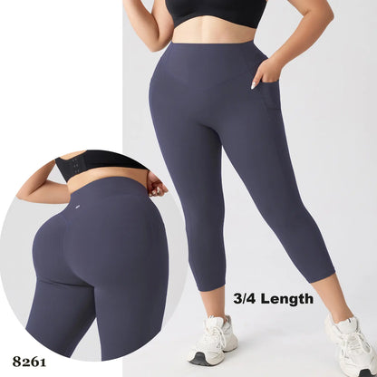 Yoga Leggings for Women Tummy Control Butt Lifting High Waisted Yoga Pants with Pockets Breathable Fitness Pants,Summer and Spring.