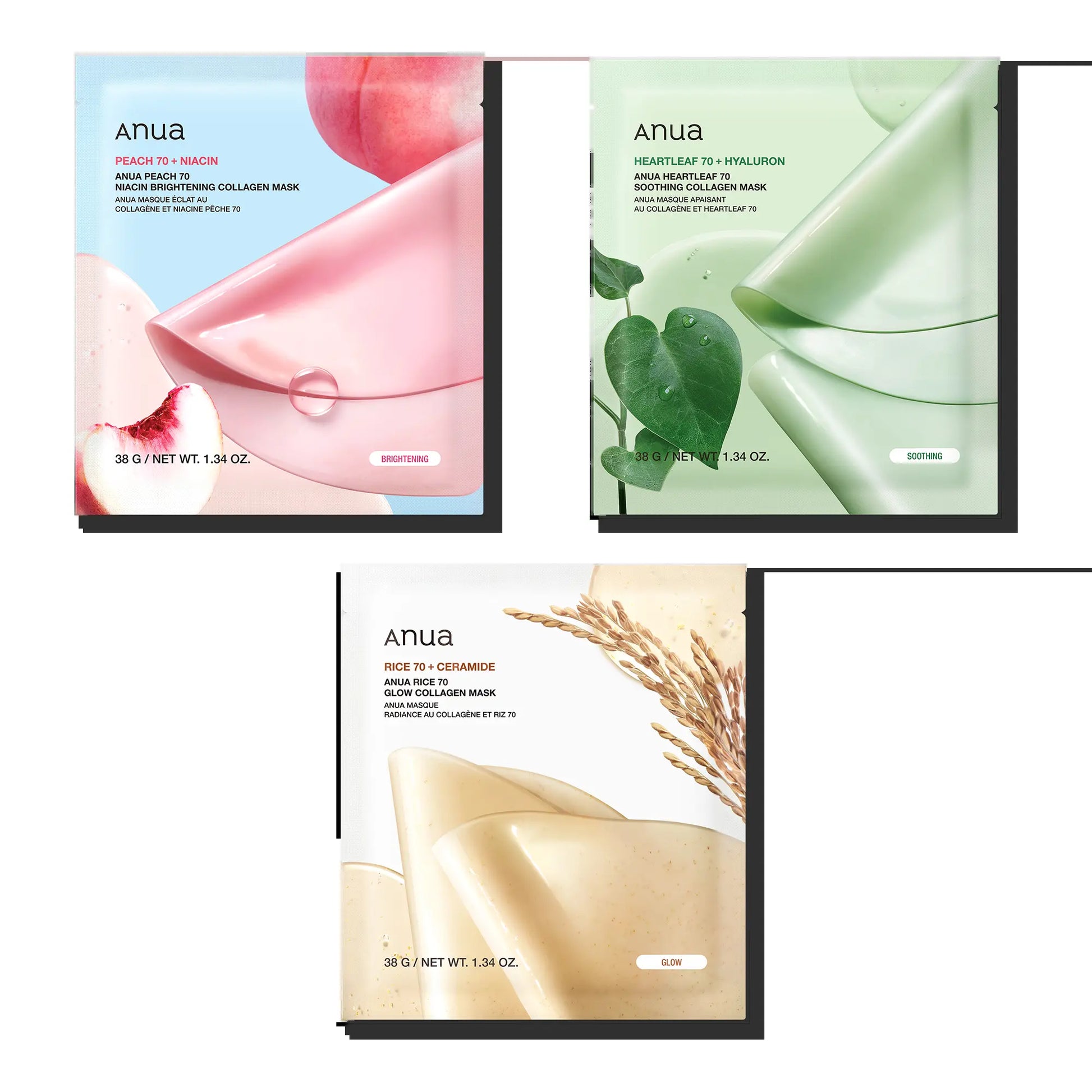 Anua Collagen Hydrogel Mask Discovery Set