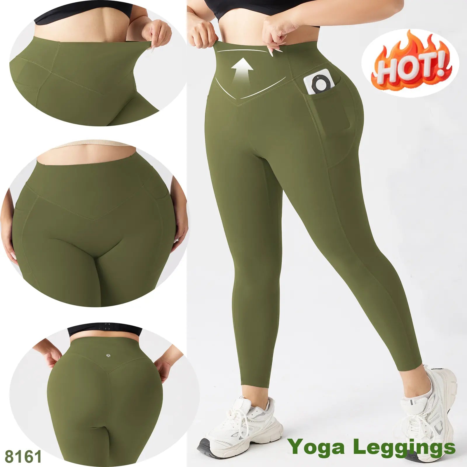Yoga Leggings for Women Tummy Control Butt Lifting High Waisted Yoga Pants with Pockets Breathable Fitness Pants,Summer and Spring.