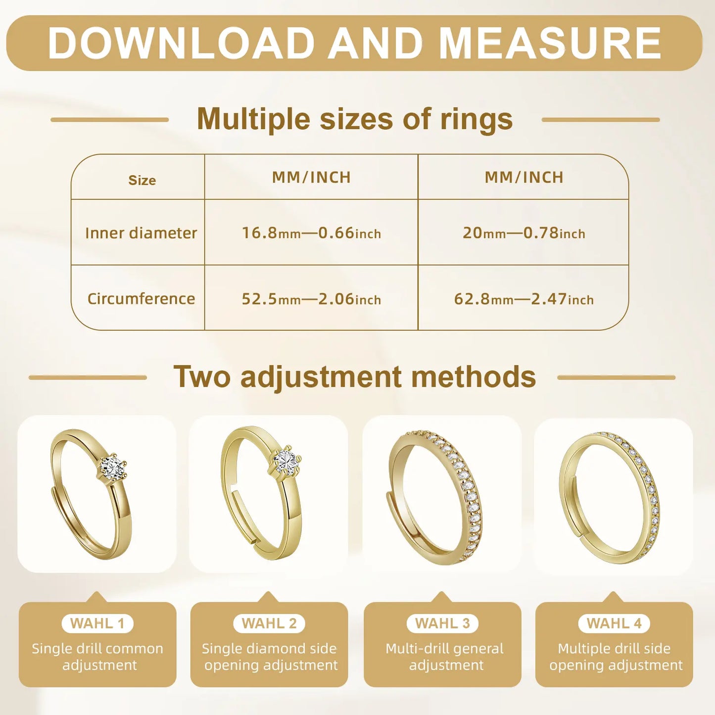 Adjustable Open Band, Stackable Design, Works Perfectly with Your Smart Ring. Single or Multi-Stone Options, Versatile for Any Outfit, and Can Be Paired with Smart Rings. Makes a Perfect Gift for the Holidays.
