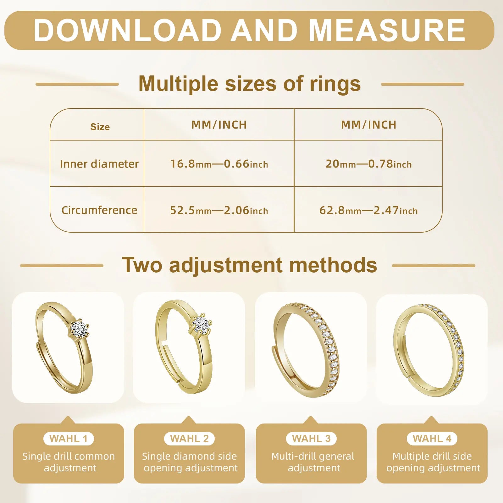 Adjustable Open Band, Stackable Design, Works Perfectly with Your Smart Ring. Single or Multi-Stone Options, Versatile for Any Outfit, and Can Be Paired with Smart Rings. Makes a Perfect Gift for the Holidays.